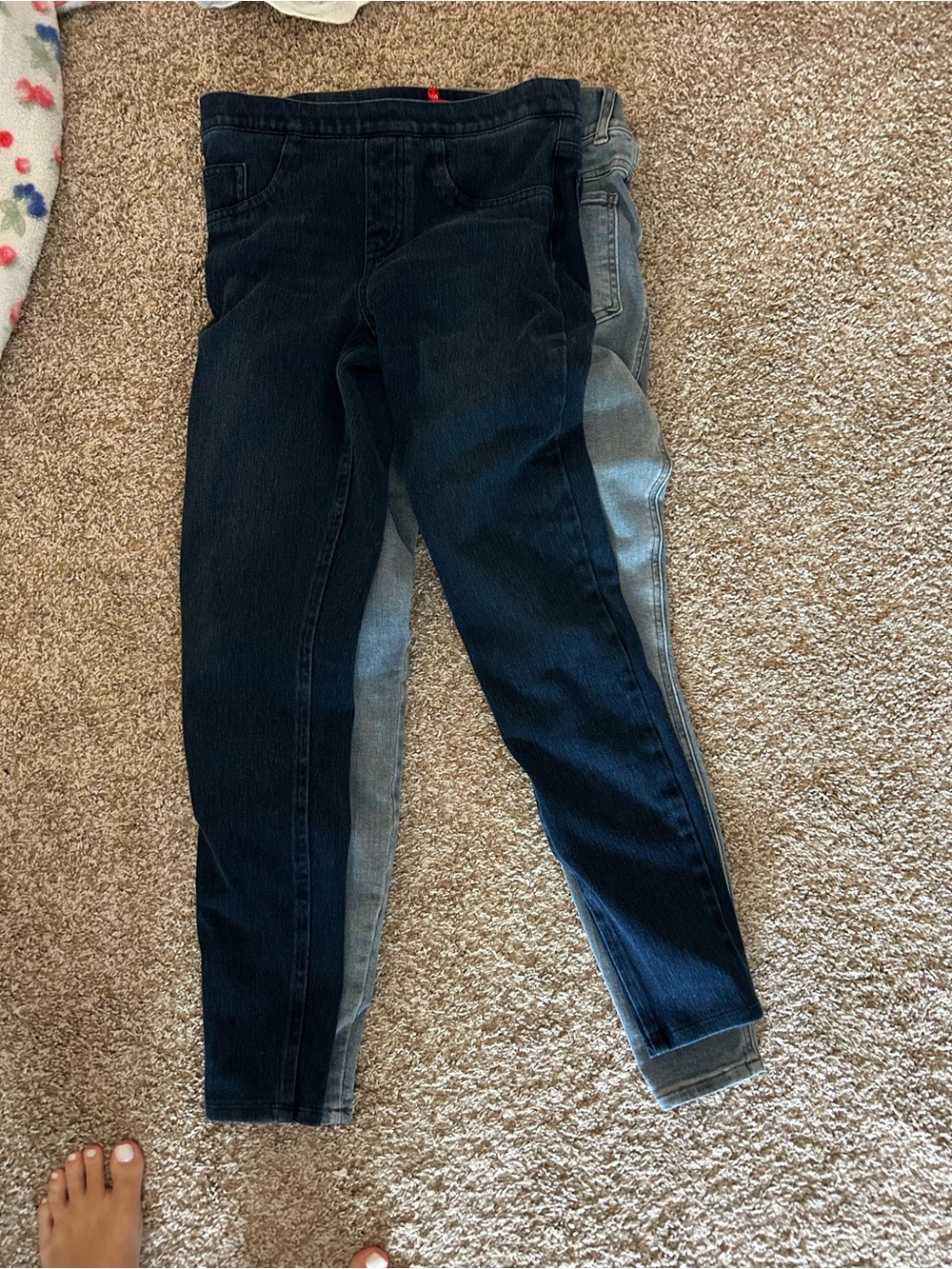 SPANX Dark Blue and Light Blue Jeggings Duo